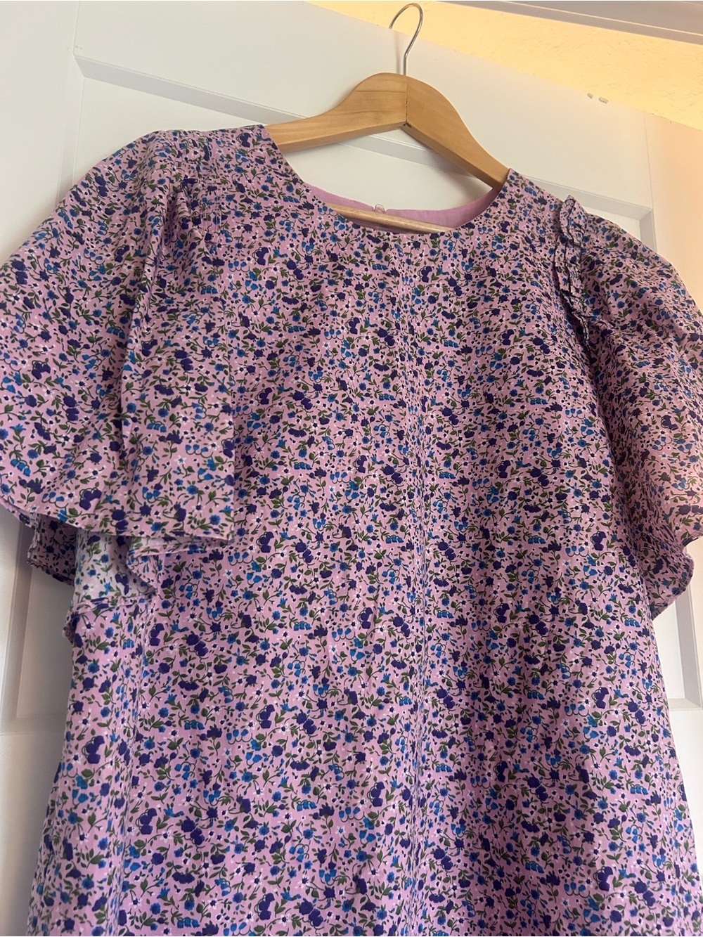 Hyacinth House Lilac Floral Viola Mini Dress available at Tuckernuck size L - Picture 3 of 10